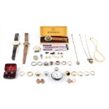 Property of a deceased estate - a quantity of assorted jewellery & wristwatches including diamond
