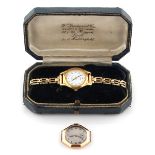 Property of a deceased estate - an early 20th century lady's Longines 9ct gold octagonal cased