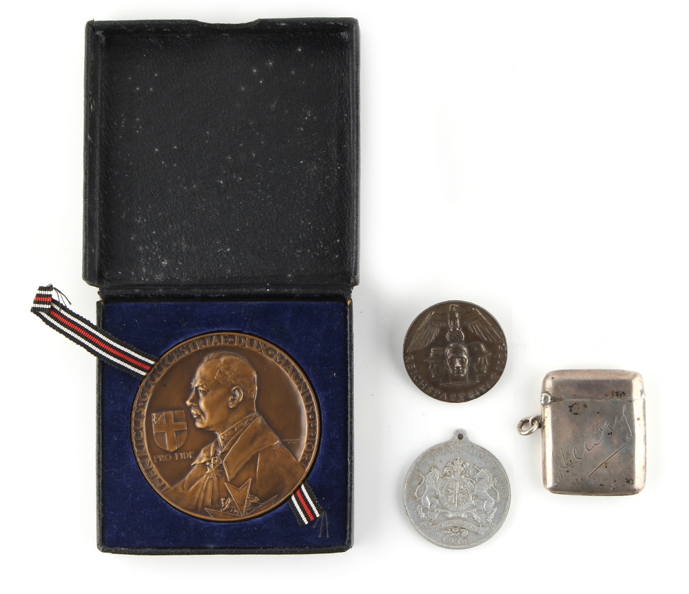 Property of a lady - a 1939 commemorative bronze medal or medallion commemorating Henry Duke of