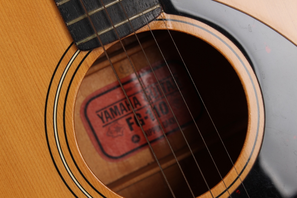 Property of a gentleman - a Yamaha FG-110 accoustic guitar, Nippon Gakki red paper label, made in - Image 2 of 2