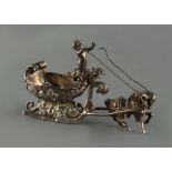 Property of a deceased estate - a late 19th / early 20th century Continental silver model of a