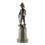 Property of a gentleman - Paul Ludwig Kowalczewski (German, 1865-1910) - a patinated bronze figure