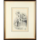 Property of a gentleman - Edward Tennyson Reed (1860-1933) - A JUDICIAL FIGURE IN COURT - pencil
