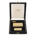 Property of a lady - for Lane Crawford, Hong Kong - an Italian 18ct two-colour gold cigarette box