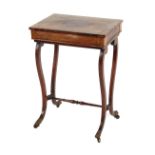 Property of a gentleman - an early 19th century rosewood occasional table with frieze drawer &