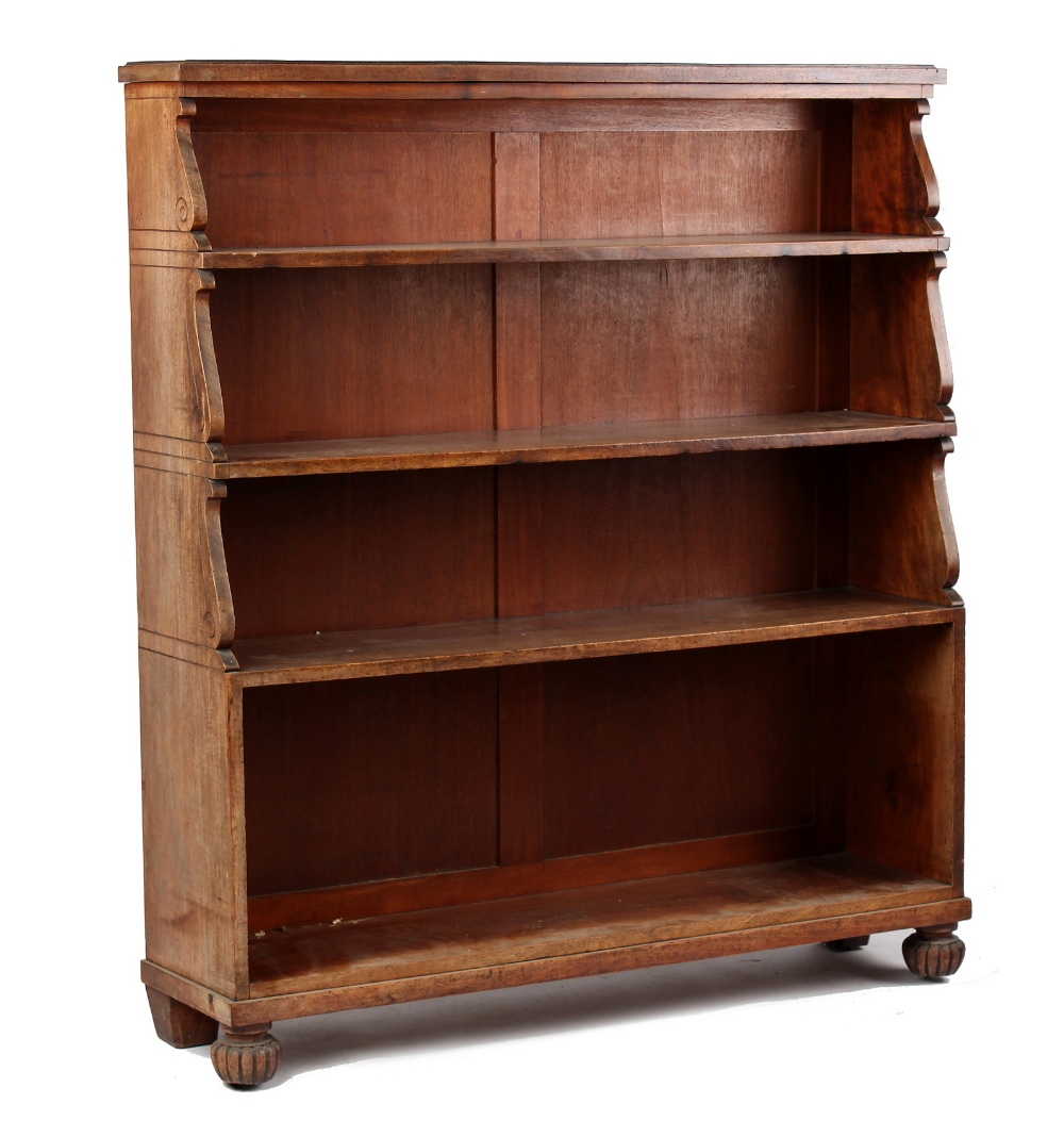 Property of a deceased estate - an early 19th century Regency period mahogany waterfall bookcase,