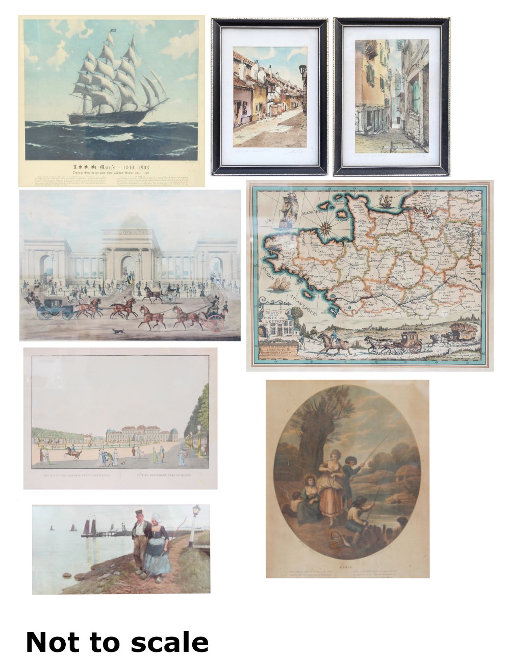 Property of a gentleman - a quantity of framed prints including Rosenberg after James Pollard - 'THE