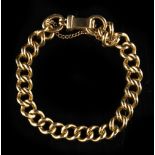 Property of a deceased estate - an 18ct gold chain link bracelet, approximately 32.1 grams.