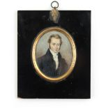 Property of a deceased estate - a late 18th / early 19th century English school portrait miniature