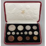 Property of a deceased estate - a 1937 Specimen Coin set, comprising fifteen coins, in original