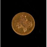 Property of a lady - a small high carat gold coin, probably Turkish, approximately 0.9 grams.