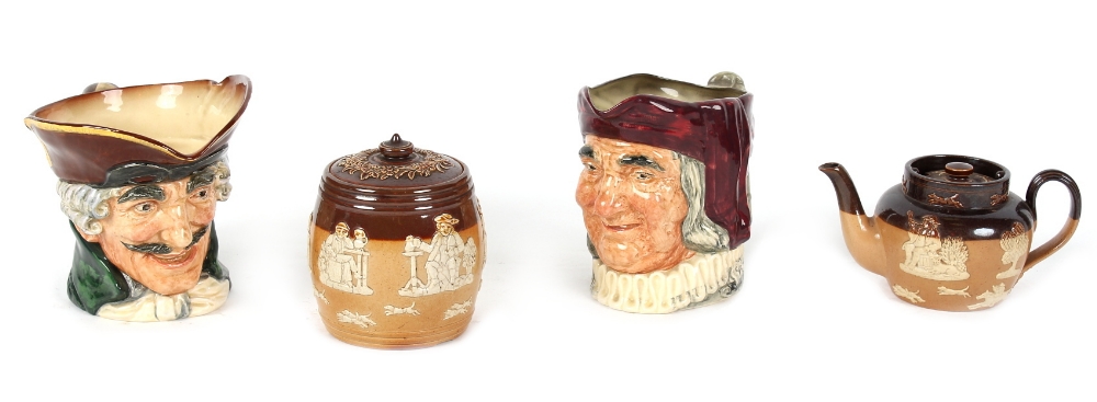 Property of a deceased estate - two large Royal Doulton character jugs - 'Dick Turpin' and 'Simon