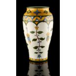 Property of a gentleman - Carlo Manzoni (1855-1910) - a large art pottery vase, painted with