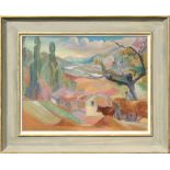 ARR - Property of a gentleman - Marjorie Sherlock (1897-1973) - 'FARM IN THE RHONE VALLEY' - oil