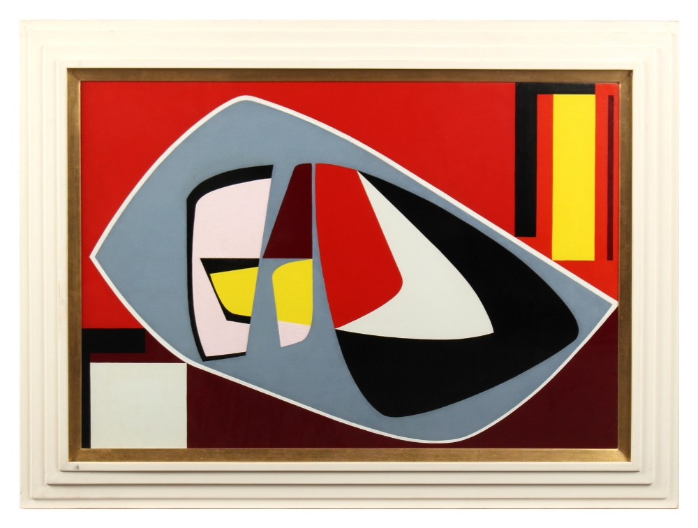 Italian school (late 20th century) - ABSTRACT - oil on panel, 24.6 by 35.85ins. (62.5 by 91cms.), in