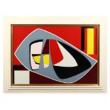 Italian school (late 20th century) - ABSTRACT - oil on panel, 24.6 by 35.85ins. (62.5 by 91cms.), in