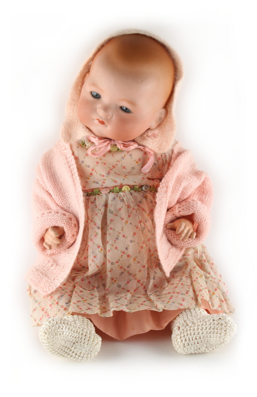 Property of a deceased estate - an Armand Marseille bisque headed doll, with sleeping eyes & jointed