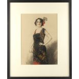 Property of a lady - Andrew Allan (1863-1940) - PORTRAIT OF A YOUNG LADY, THREE QUARTER LENGTH -