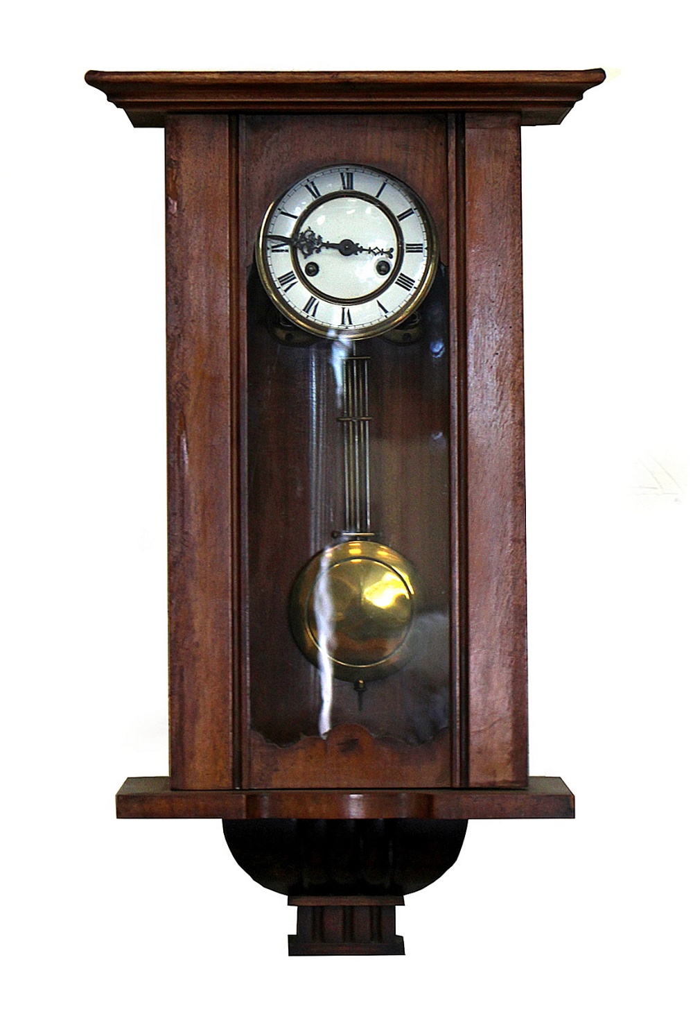 Property of a deceased estate - a late 19th / early 20th century Vienna regulator style wall clock.