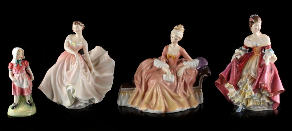 Property of a gentleman - four Royal Doulton porcelain figurines - 'Reverie' (HN 2306), 'The