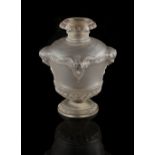 Property of a gentleman - Rene Lalique for Guerlain - a 'Bouquet de Faunes' pattern frosted glass