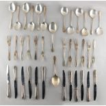 Property of a lady - a modern silver thirty-eight piece cutlery set, for six place settings,