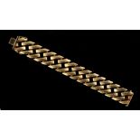 Property of a lady - a 14ct gold link bracelet, approximately 51.0 grams.