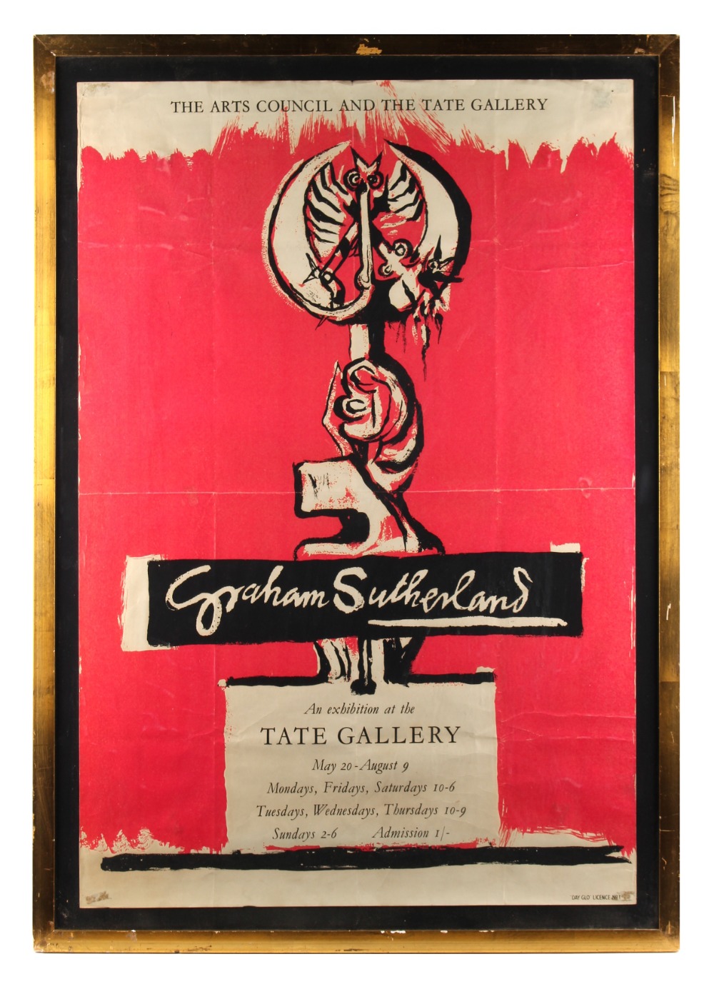 Property of a gentleman - a 1950's Graham Sutherland exhibition poster, Tate Gallery, 1953, 'Day