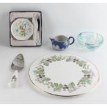 Property of a deceased estate - a small quantity of ceramics & glass including a boxed Royal