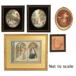 Property of a deceased estate - five 19th century decorative prints including 'The Morning' and '