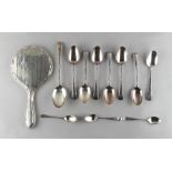 Property of a deceased estate - a quantity of silver flatware including a set of six American