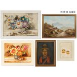 Property of a deceased estate - five assorted oil paintings including C.E. Pike - 'GUATEMALAN