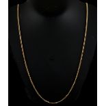 Property of a lady - an 18ct gold chain necklace, 28ins. (71cms.) long, approximately 24.0 grams.