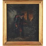 Property of a deceased estate - Charles Robert Leslie (1794-1859) - SOLDIER RETURNING HOME - oil