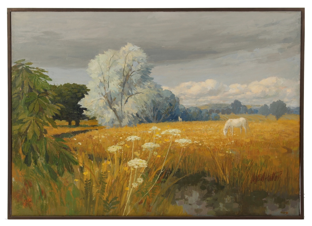 ARR - Property of a deceased estate - David Hutter (1930-1990) - 'SUMMER IN SUFFOLK' - oil on