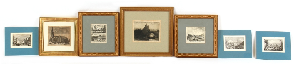 Property of a gentleman - John Wright (exh. 1894-1929) - VENICE SCENE - etching, in glazed gilt