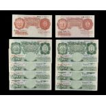 A private collection of GB banknotes - eight Bank of England Beale One Pound (ï¿½1) banknotes