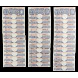 A private collection of GB banknotes - a consecutive run of thirty-four Bank of England Peppiatt