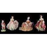 Property of a gentleman - four Royal Doulton porcelain figurines - 'Reverie' (HN 2306), 'The