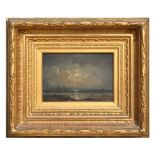 Property of a lady - Henrietta Gudin (1825-1876), attributed to - MOONLIT COASTAL SCENE WITH
