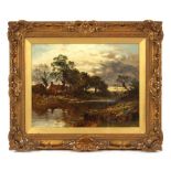 Property of a deceased estate - Benjamin Williams Leader (1831-1923) - 'A RIVERSIDE COTTAGE,