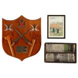 Property of a deceased estate - a military Federation Reconnaissance Regiment presentation plaque,