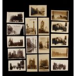 Property of a deceased estate - a group of seventeen early photographic postcards depicting the Sinn