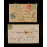 Property of a gentleman - postage stamps - OLDENBURG - an 1857 entire to British Museum, London,