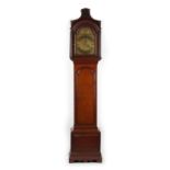Property of a deceased estate - a late 18th century George III oak longcase clock, the eight day