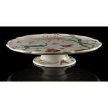 Property of a deceased estate - a Victorian Minton floral decorated lazy susan, 19ins. (48.3cms.)
