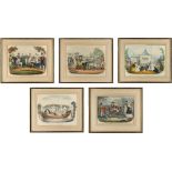 Property of a deceased estate - QUEEN VICTORIA, PRINCE ALBERT AND FAMILY - a set of five lithographs