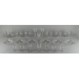 Property of a gentleman - a quantity of assorted glassware including 19th century wine glass rinsers