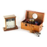 A private collection of recording & other scientific instruments - a Philip Harris ammeter; together