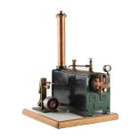 Property of a deceased estate - a Stuart working model engine with boiler & pressure gauge.